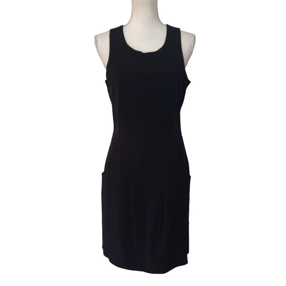Theory black wool sheath dress SZ: 10
